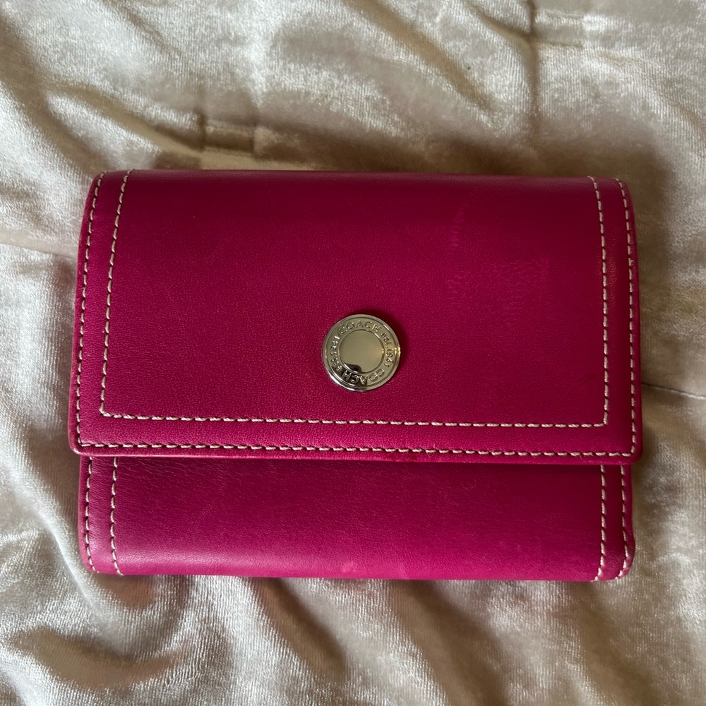 COACH Soft & Elegant Pink Leather Wallet